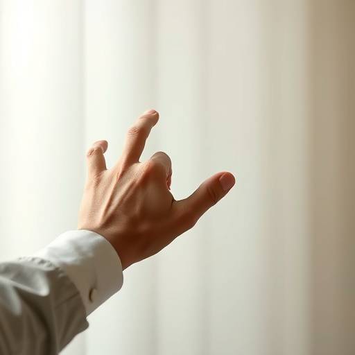 Stylized image of a person reaching out, symbolizing contact and communication.