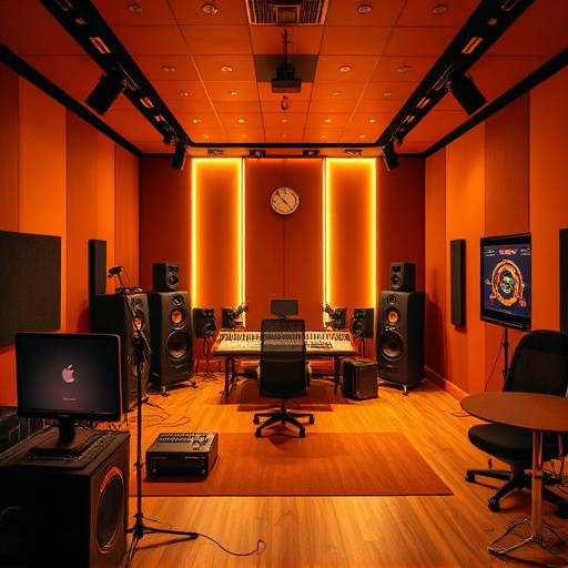 Wide shot of Studio A