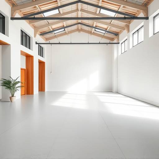 Wide shot of Studio D